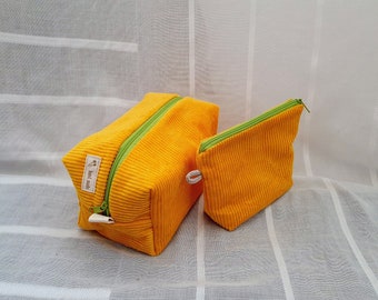 Set Boxy Bag + kleines Täschchen, Projekttasche Kosmetiktasche