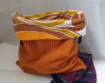 Knitted bag cord rust