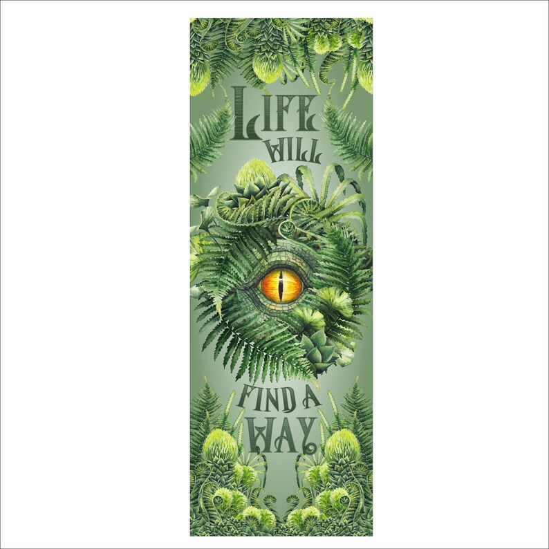 Jurassic Park life Bookmark | Etsy