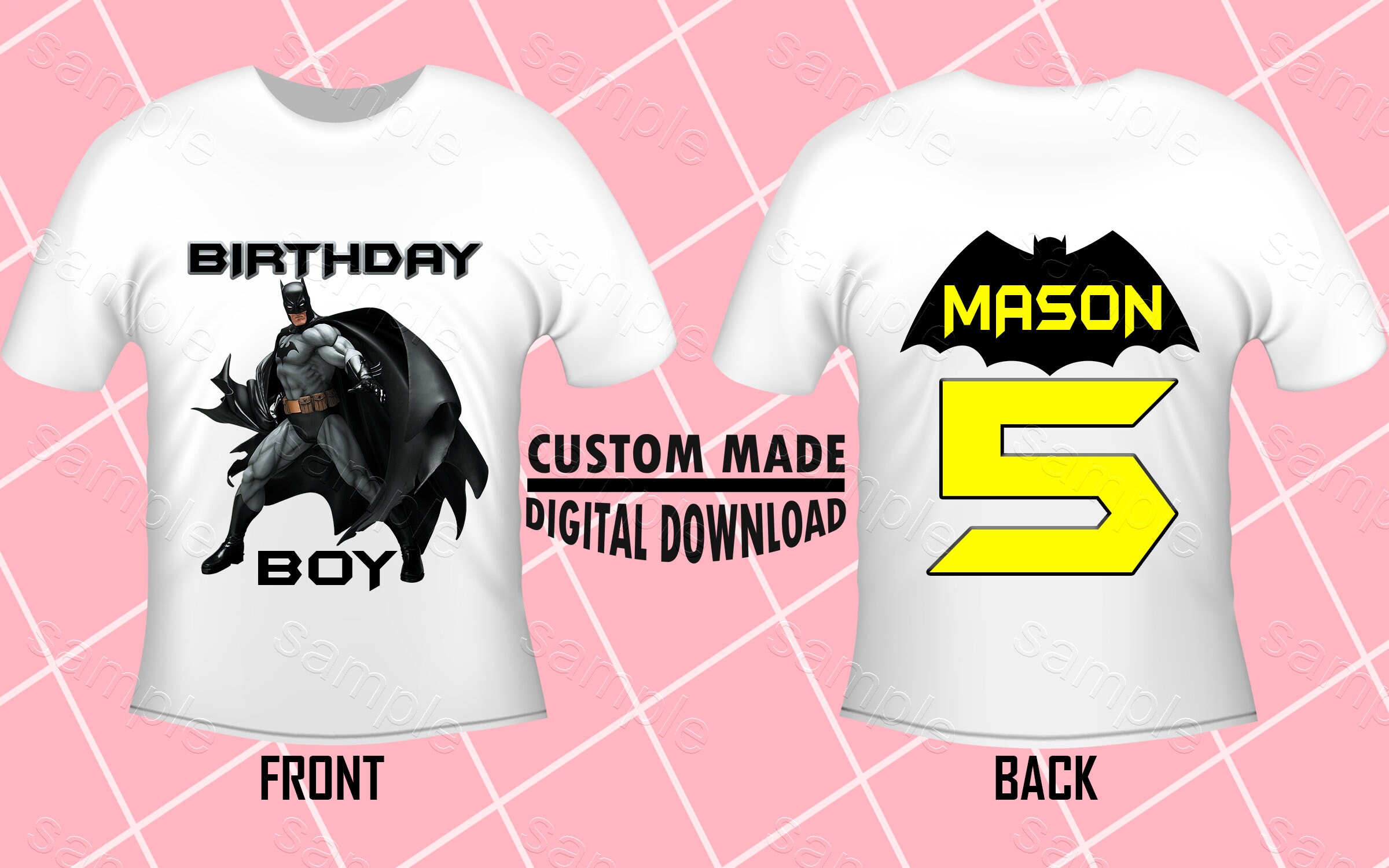 Batman Shirt Iron On Transfer Batman Birthday Shirt Iron On Etsy - roblox birthday shirt iron on transfer