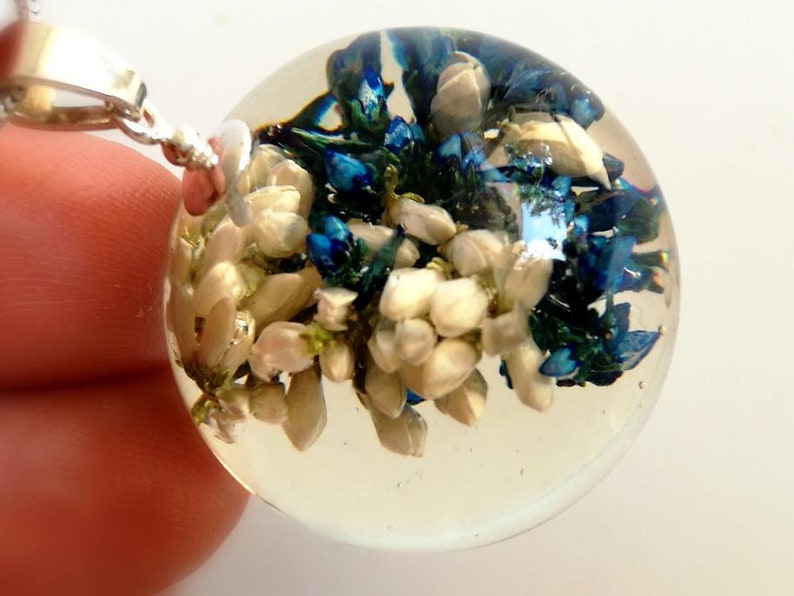 composition in resin sphere from resin Dichromatic heather in sphere from resin