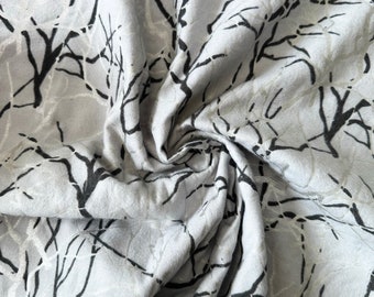 Northern Lights Foil Branches 42&quot; Wide 100% Cotton Super Snuggle Flannel Fabric - BTY