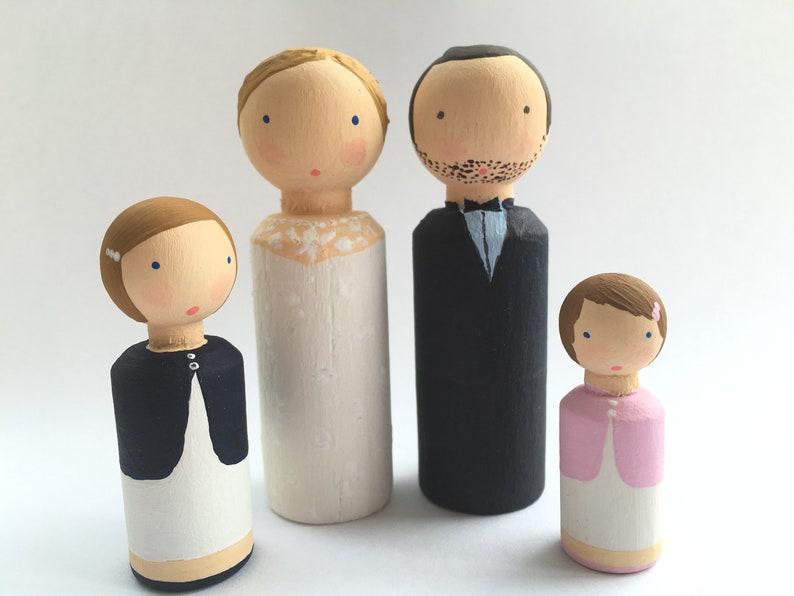 Family portrait Wooden doll image 2