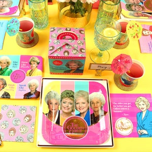 Golden Girls Party Supplies – Perfect for Birthdays, Retirement, 80&#39;s Themes, Graduations, Party with Dorothy, Blanche, Rose, and Sophia