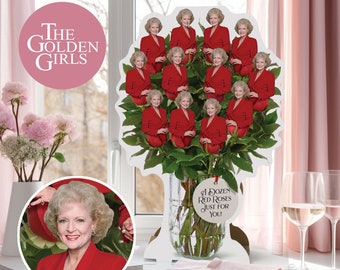 Funny Friends Gift– The Golden Girls Dozen Red Roses: Unique Gift Ideas for Birthday, Retirement Party, and Betty White Anniversary Surprise