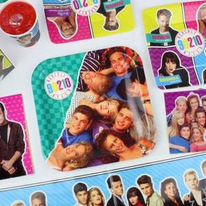 Beverly Hills 90210 Party Pack for 8 Guests– Total 90s Party Supplies and Themed Decorations, BH 90210 Birthday, Luke Perry, Jason Priestley
