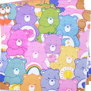 Care Bears Lunch Napkins (16-pack) – Cute bear designs for birthdays, parties, and crafts. Add a splash of whimsy to your celebrations!