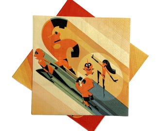 The Incredibles 2 Beverage Napkins (Pack of 16)