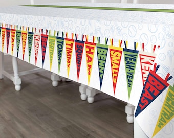 The Sandlot Table Cover | Baseball Party Decorations | Little League Party Supplies | Father's Day BBQ & 4th of July Decor