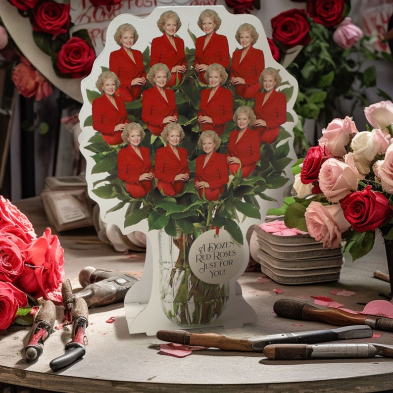 Funny Friends Gift The Golden Girls Dozen Red Roses: Unique Gift Ideas for Birthday, Retirement Party, and Betty White Anniversary Surprise image 10