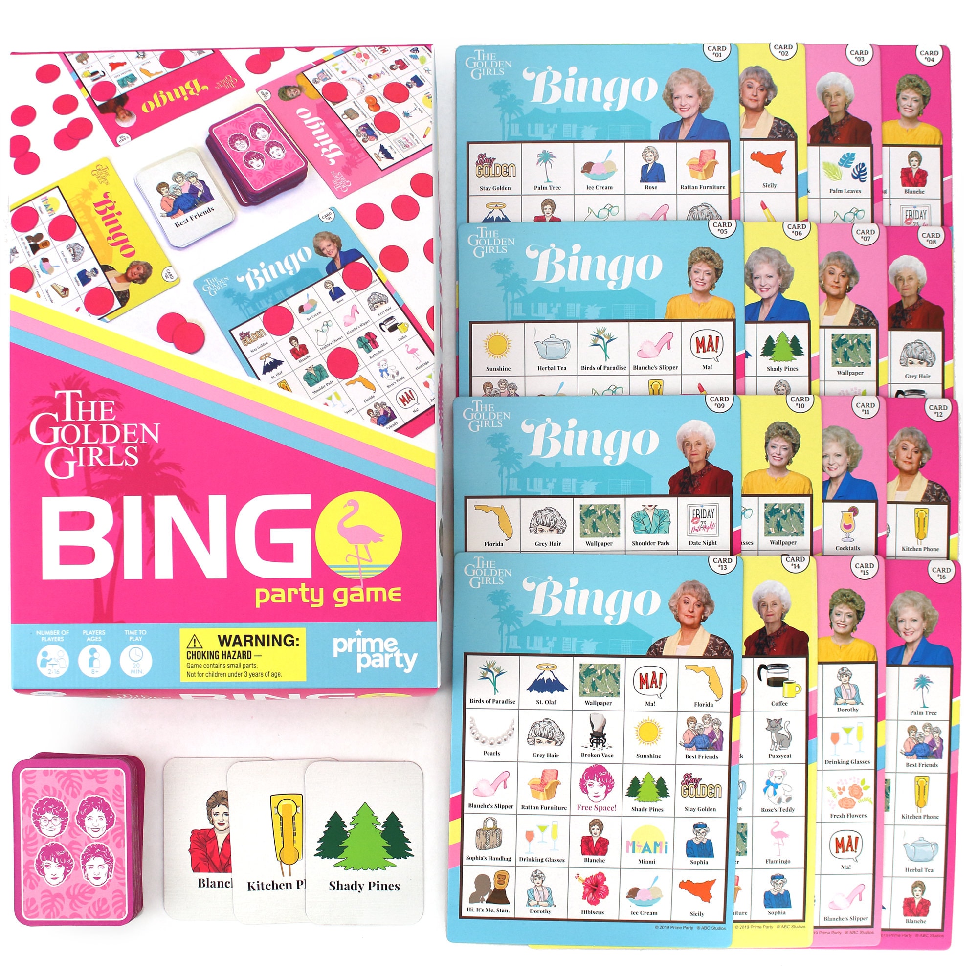 Juego De Bingo Golden Girls Para 16 Suministros Para Fiestas Etsy Espana
