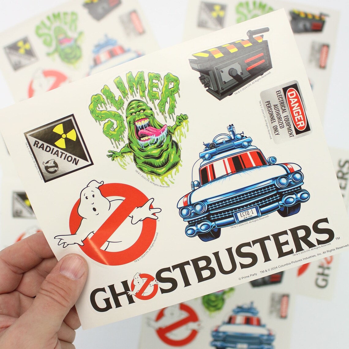 Ghostbusters Sticker Sheets - Pack of 8 | Iconic Stickers With Slimer ...