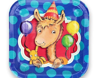 Llama Llama Dinner Plates (8 Pack) – Designed to Match our Llama Llama Birthday Party, 1st, 2nd Birthday, Baby Shower or Gender Reveal Party