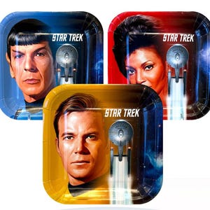Platos de postre de Star Trek (juego surtido de 8)