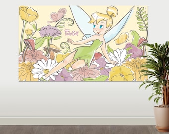 Tinker Bell Blossom Fabric Wall Banner (3' x 5')