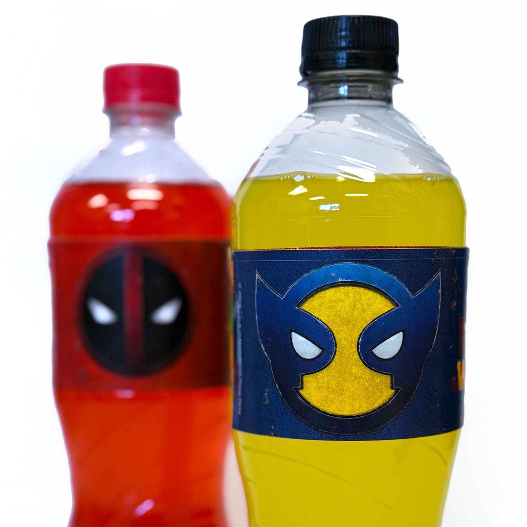 Deadpool Wolverine Bottle Labels, Waterproof Drink Stickers, Superhero ...