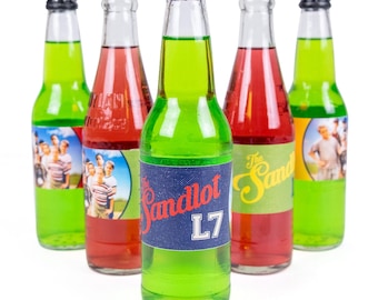 The Sandlot Bottle Labels (16 Pack) | Baseball Party Decorations | Little League Birthday Supplies | Father's Day & 4th of July Party Decor