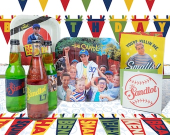 The Sandlot Party Supplies | Baseball Birthday Party Pack | Little League Decorations | Tee Ball Party Supplies | Sports Birthday Decor