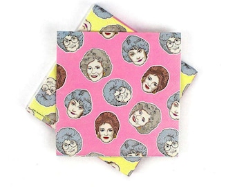 The Golden Girls Cocktail Napkins (16 Pack) – Birthday Party Supplies, Bridal Shower, and Bachelorette Decorations or as Decoupage Napkins
