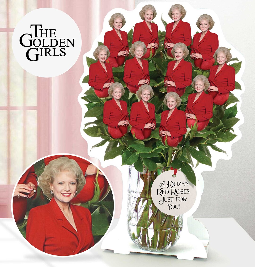 The Golden Girls Mother's Day Dozen Roses Bouquet Betty Etsy