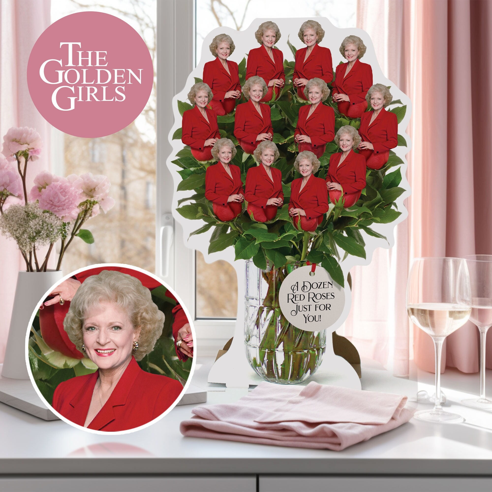 Funny Friends Gift the Golden Girls Dozen Red Roses Unique