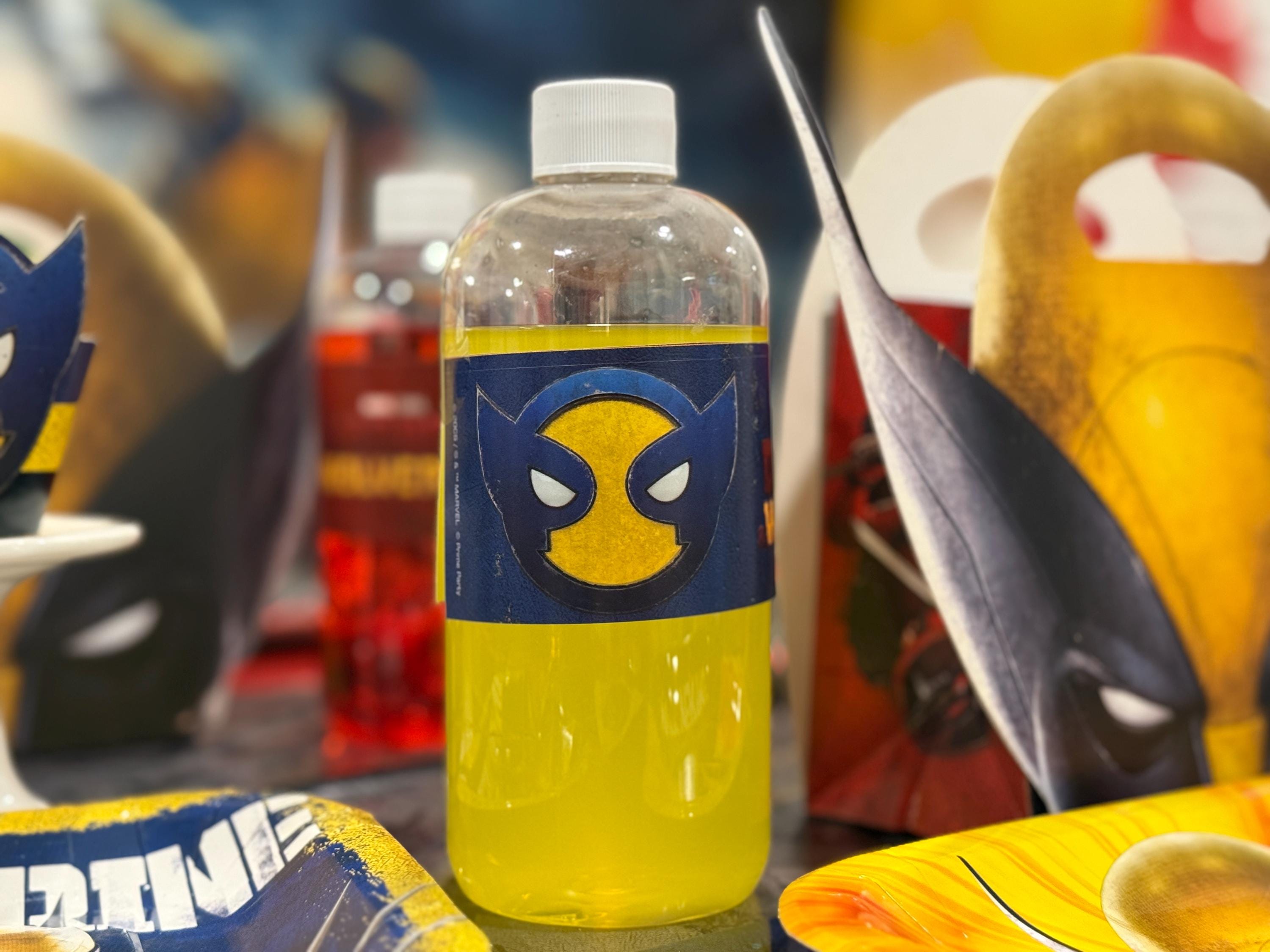 Deadpool Wolverine Bottle Labels, Waterproof Drink Stickers, Superhero ...