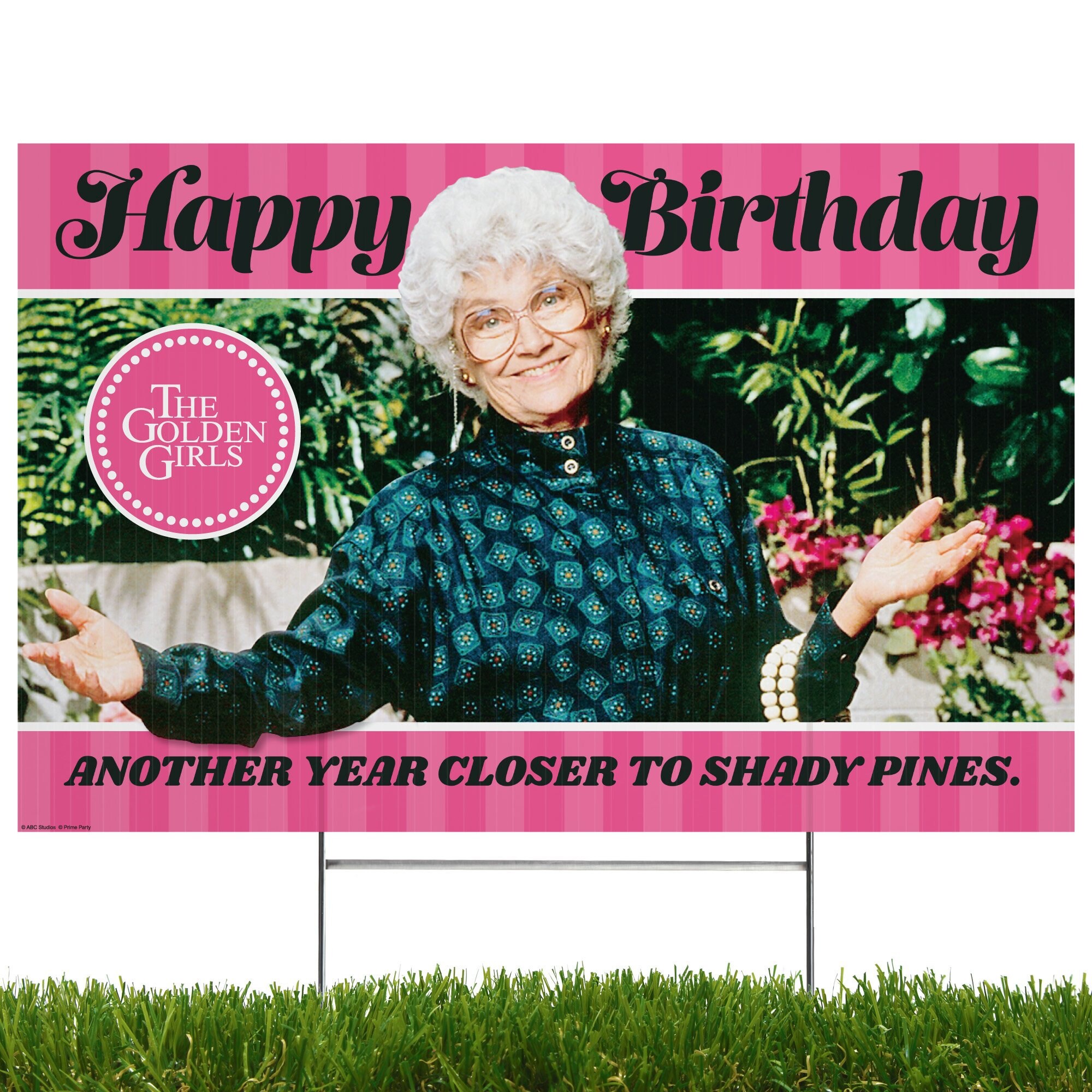 Golden Girls Happy Birthday Yard Sign, Another Year Closer to