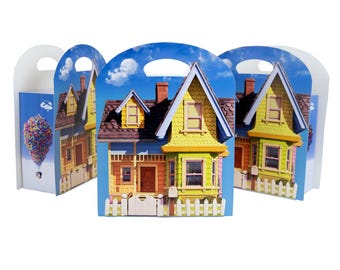 Disney Pixar UP Favor Boxes (Set of 8) | Balloon House Party Favors | Adventure Birthday Party Supplies | Pixar UP Treat Boxes | Baby Shower