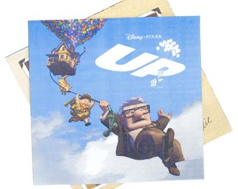 Disney Pixar UP Beverage Napkins (16 Pack) Adventure Party Supplies | Birthday, Baby Shower & Retirement Party Decorations | Pixar UP Napkin