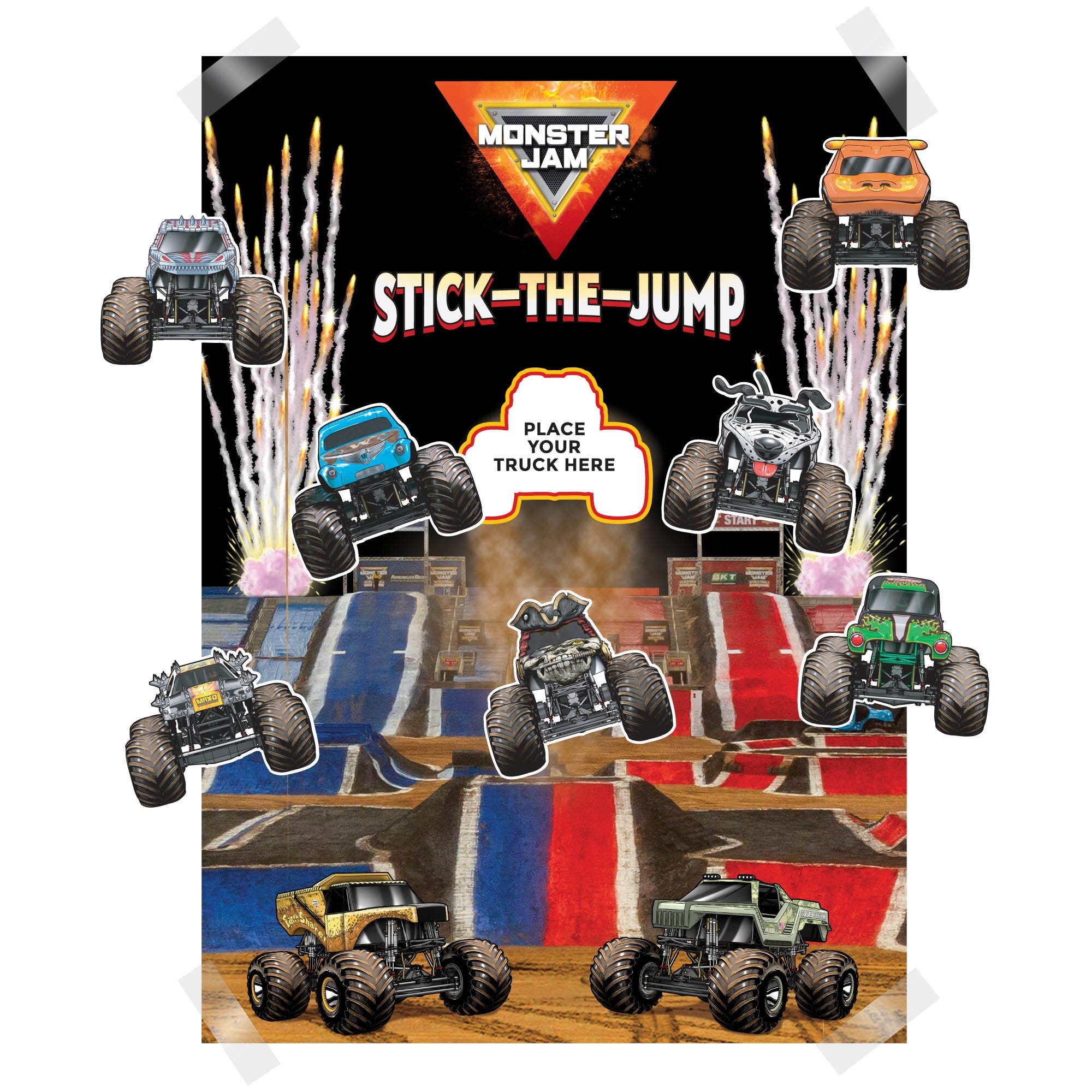 Monster truck store jump toy