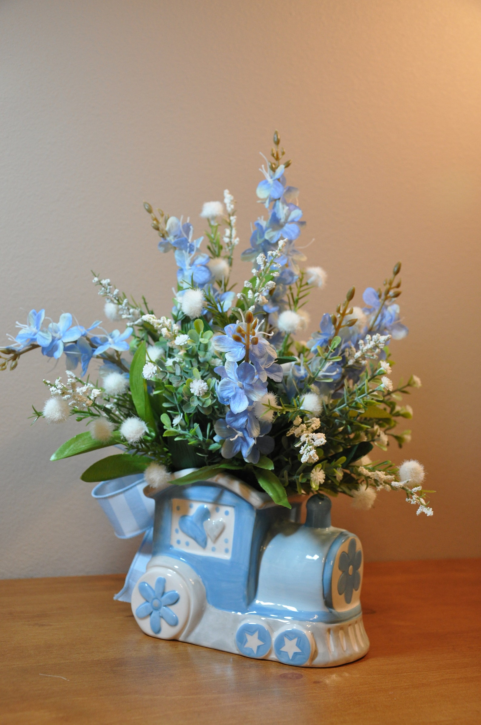 Baby Boy Gift Gender Reveal Arrangement New Mom Gift Etsy