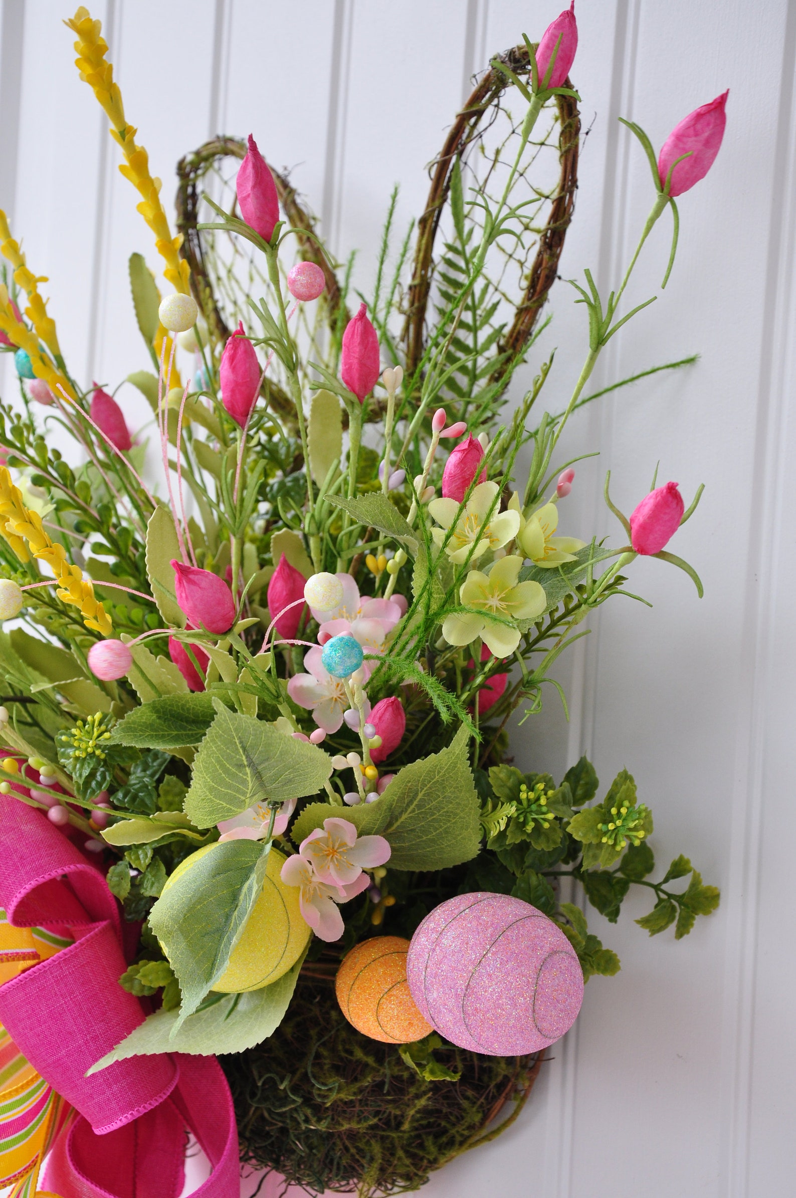 Easter Wall Decor Easter Arrangement Spring Decor Bunny Etsy
