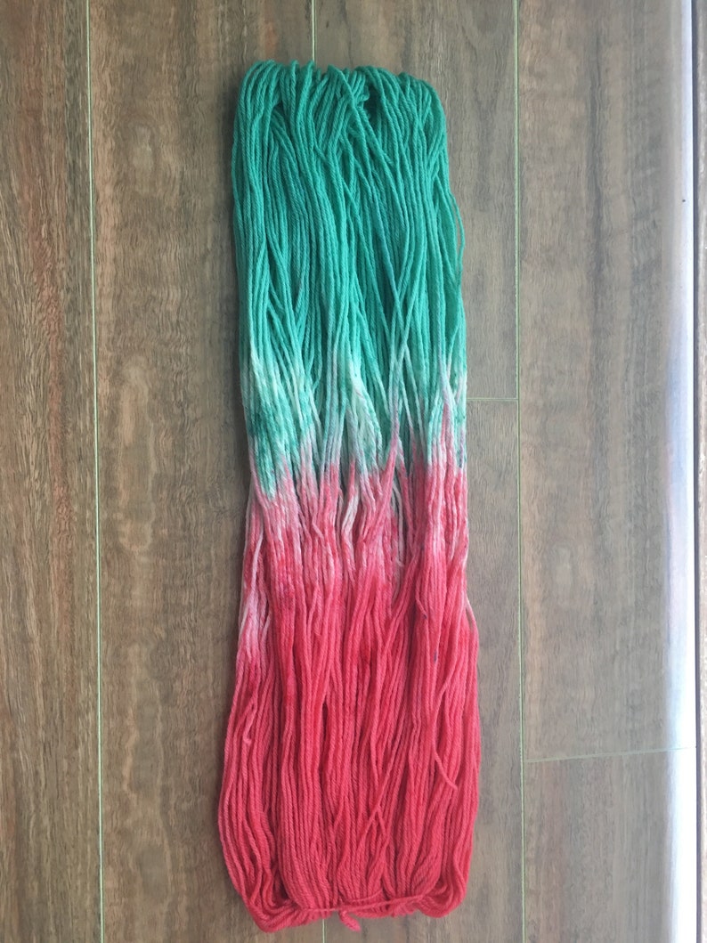 Worsted Hand Dyed Yarn Highland Wool Christmas is all Around Ready to Ship