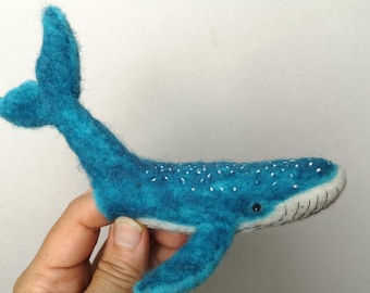 Finger puppet blue whale