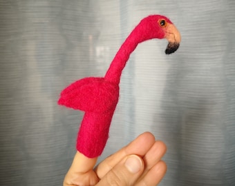 finger puppet flamingo