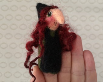 Finger puppet little witch
