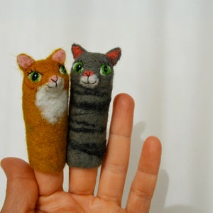 Fingerpuppe rote Katze Bild 4