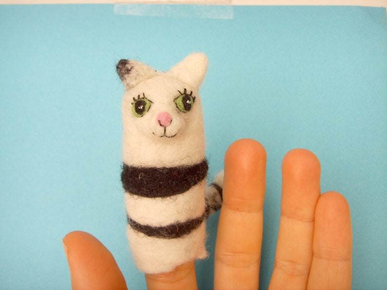 Marionnette de doigt chat image 1