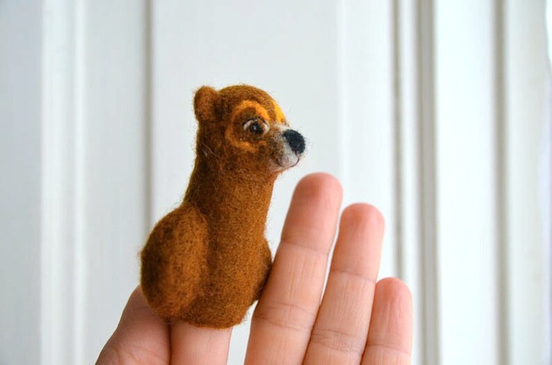 finger puppet brown bear image 4