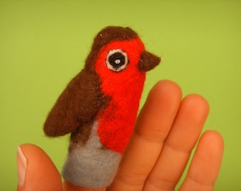 finger puppet robin redbreast