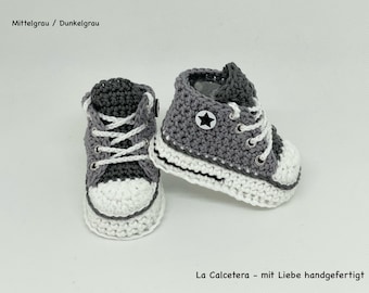 Babybooties, Sneakers, Trainers grey/ white