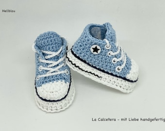 Babybooties, Sneakers, Trainers  light blue  / white