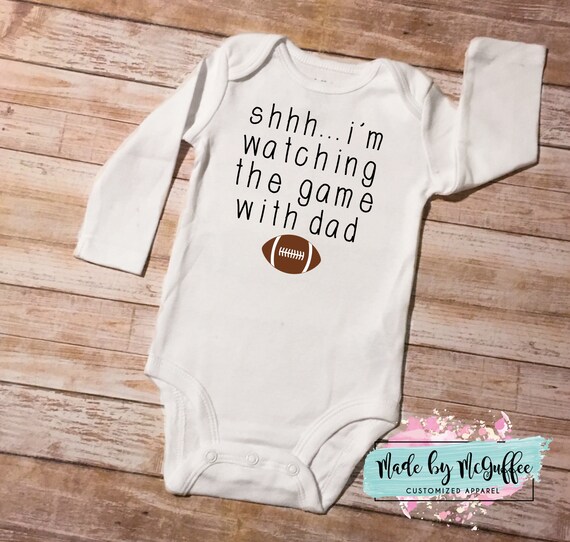 Download Clip Art Shh I M Watching The Game With Dad Fathers Day Svg Files Sports Cut File Video Games Gaming Svg Gift For Dad Cute Baby Onesie Svg Art Collectibles