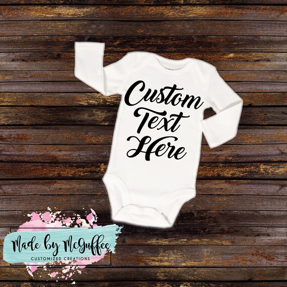 custom baby onesies etsy