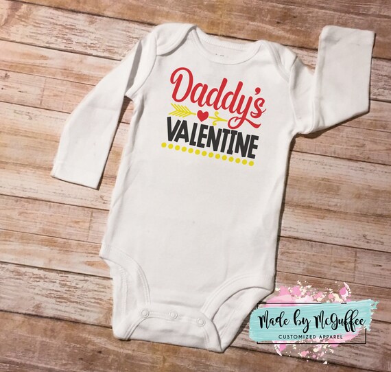 daddy's valentine onesie