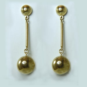 Silver earrings, silver earrings, ball earrings, ball earrings gold plated