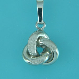 Silver pendant, knot pendant, silver pendant