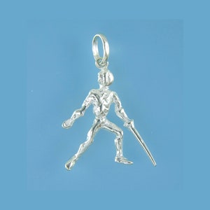 Pendant, Silver 925, Fencer, Necklace Pendant