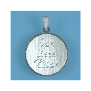 pendant, silver pendant, engraving plate