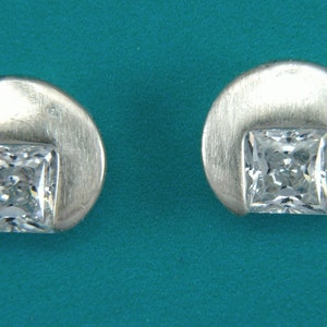 Ohrschmuck, Ohrstecker, Silberohrstecker, Ohrstecker mit Zirkonia, Ohrstecker Silber 925/ooo